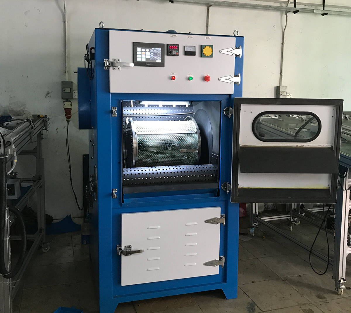 深圳百超機械滾筒自動噴砂機設備 深圳百超機械滾筒自動噴砂機設備