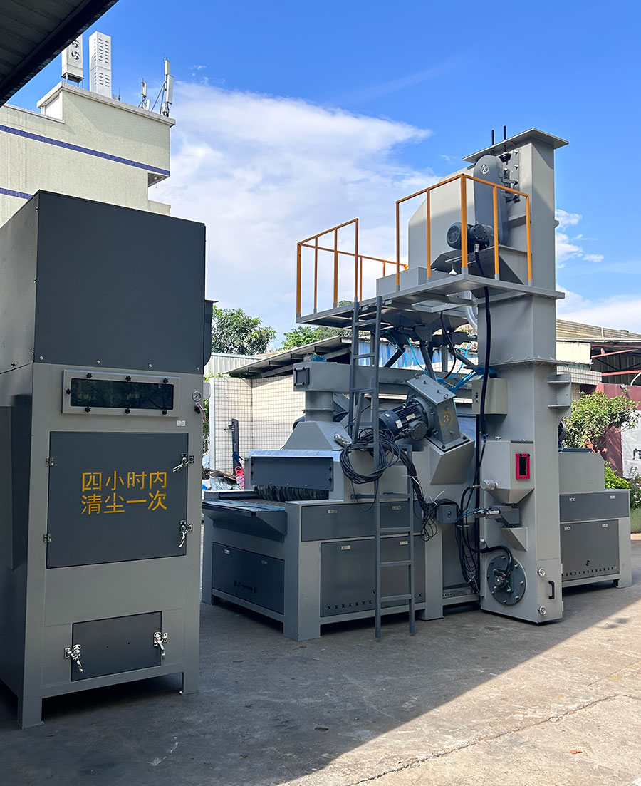 深圳百超噴砂機生產廠家制造的通過式拋丸機實拍圖片