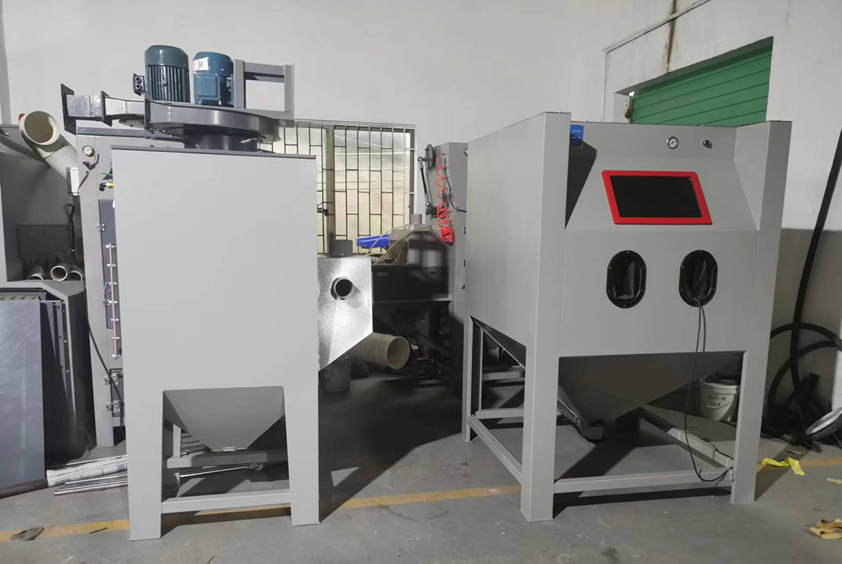 深圳百超噴砂機生產廠家制造的手動噴砂機設備實拍圖片