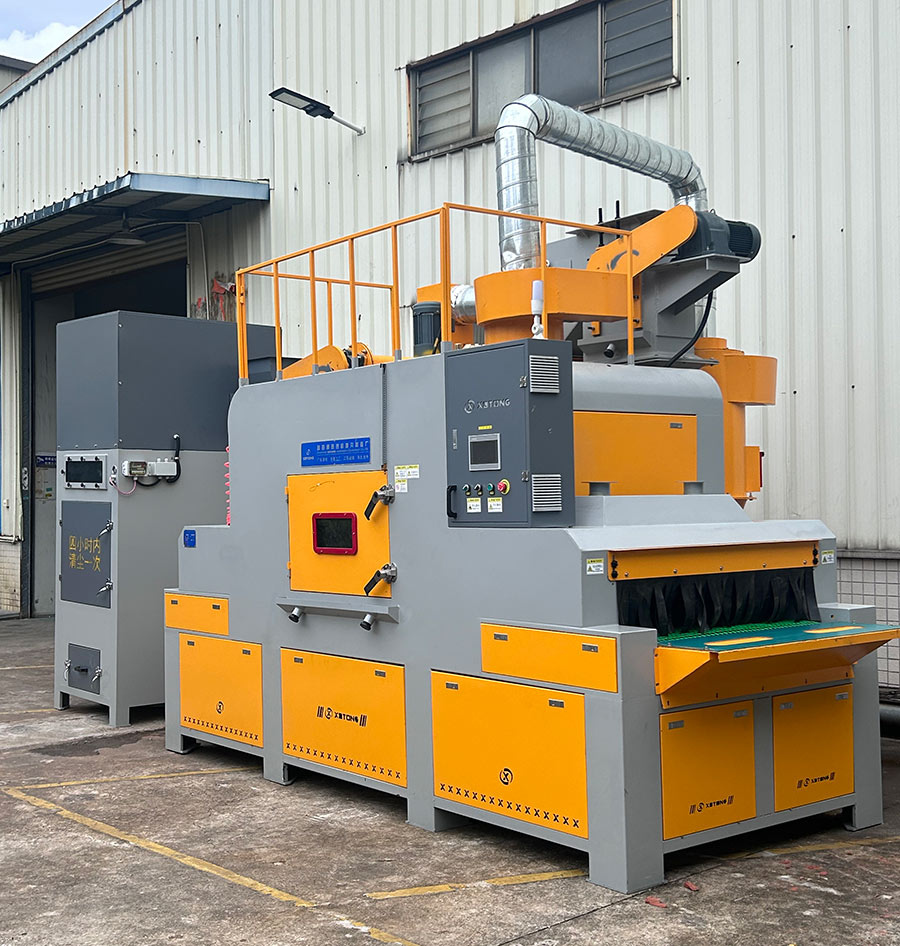 深圳百超機械輸送式自動噴砂機設備實拍圖片