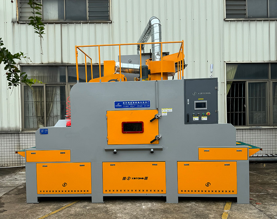 深圳百超機(jī)械輸送式自動(dòng)除銹噴砂機(jī)