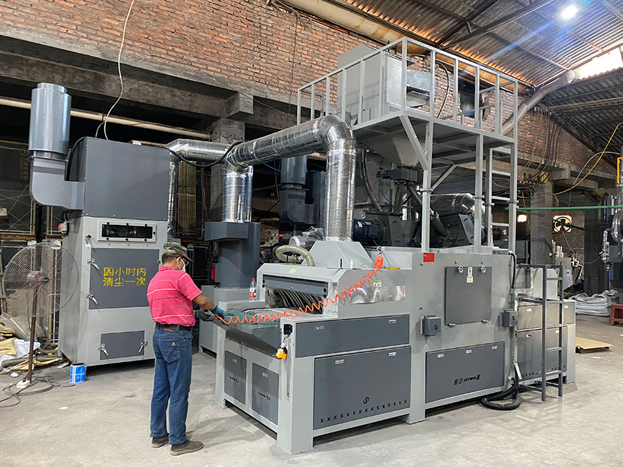 深圳百超機械通過式拋丸機設備