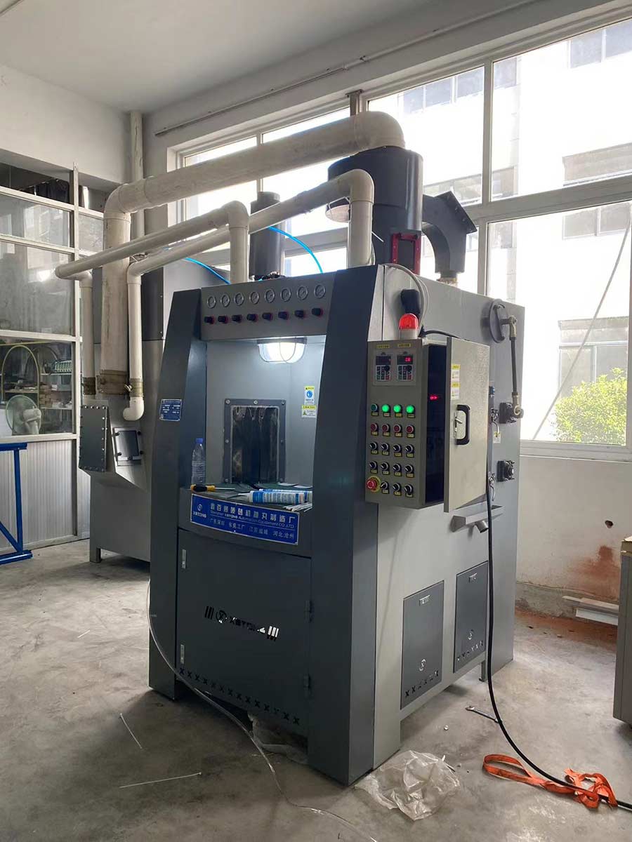 深圳百超機械轉盤式自動噴砂機設備 深圳百超機械轉盤式自動噴砂機設備