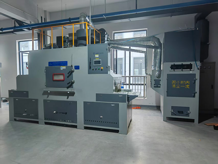 深圳百超機械輸送式自動噴砂機