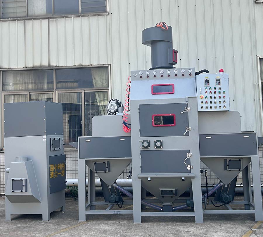 深圳百超機(jī)械輸送式自動(dòng)噴砂機(jī)設(shè)備