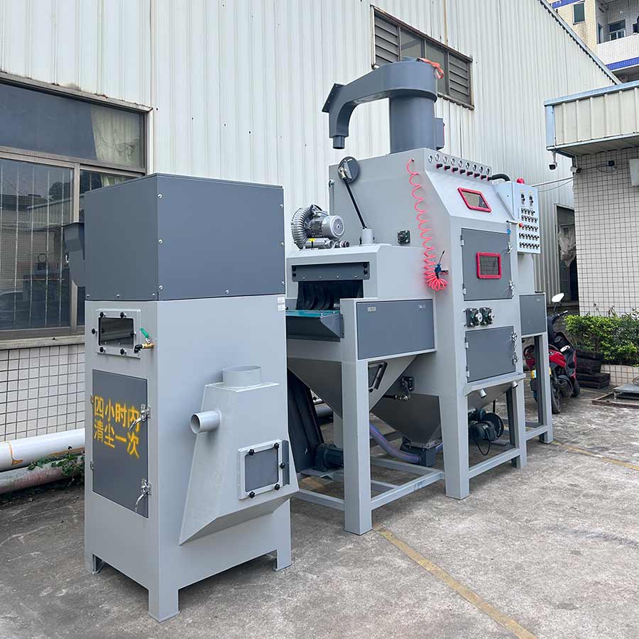 深圳百超機械輸送式自動噴砂機實拍圖 深圳百超機械輸送式自動噴砂機實拍圖